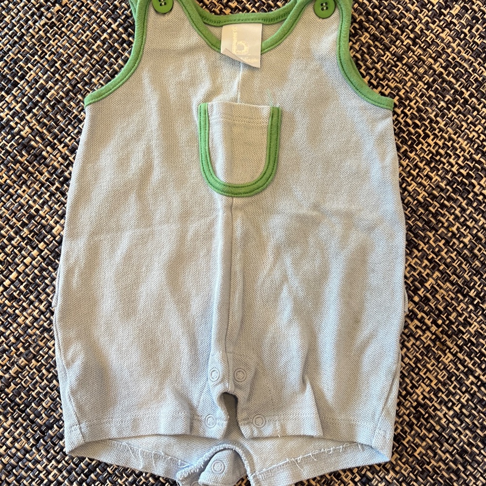 Bella Bliss blue overall 3 mo